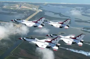 F-16 Fighting Falcon, manufactured by Lockheed Martin