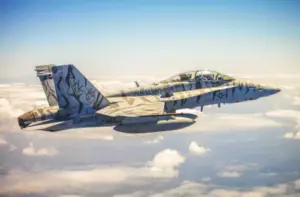 F/A-18 Hornet, originally manufactured by McDonnell Douglas (now Boeing)
